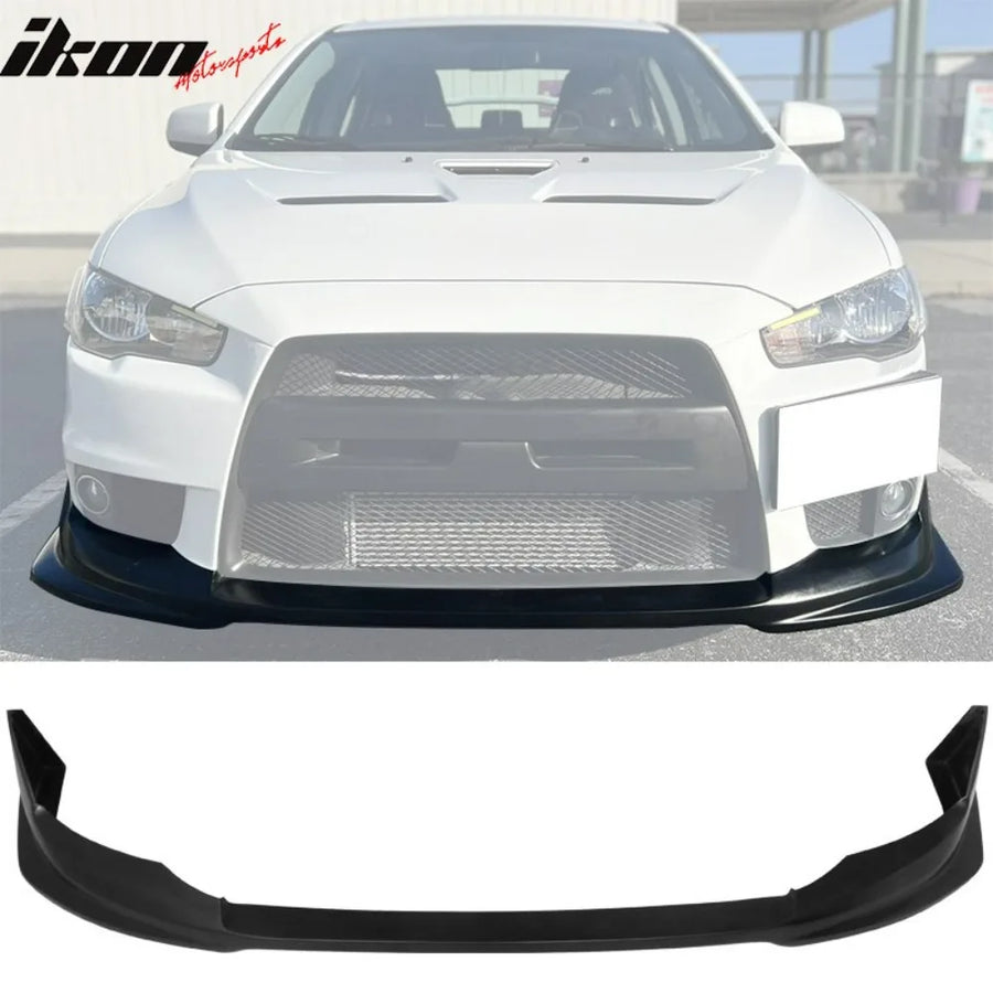 Front Bumper Lip & Splitter for 2008–2015 Mitsubishi Lancer Evolution X – VR Style