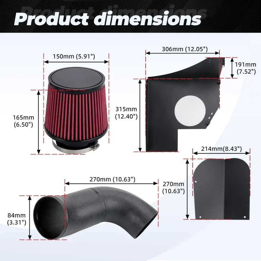Cold Air Intake Kit for BMW B58 M140i/M240i/M340i/M440i