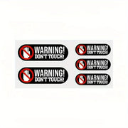 Warning “Don’t Touch” Waterproof Vinyl Decal Set – 3 Colors