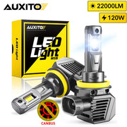 AUXITO LED Headlight Bulb Kit – 120W, 6500K, 2-Pack