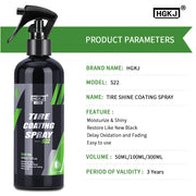 Automotive Tire Shine Spray and Rubber Restorer