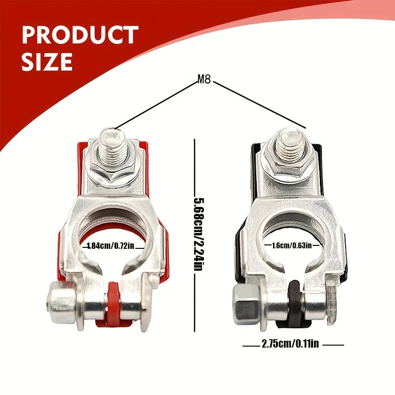 8 AWG Battery Inverter Cable with Tinned Copper Ring Terminals