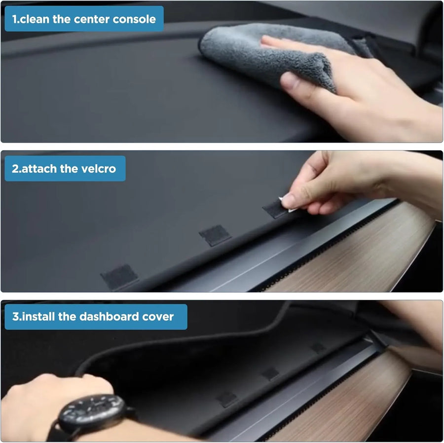 Dashboard Cover Mat for 2017–2021 Tesla Model Y