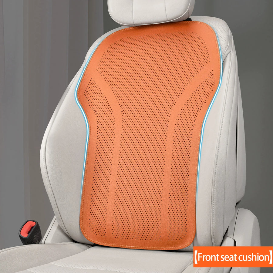 Universal Leather-look Car Seat Cover and Cushion Set