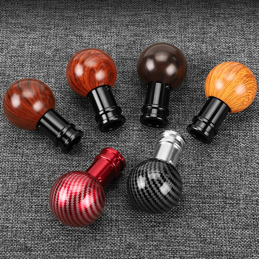 Universal Wood-Grain & Carbon-Fiber Shift Knob