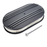15 x 2-Inch Oval Aluminum Air Cleaner with Washable Filter