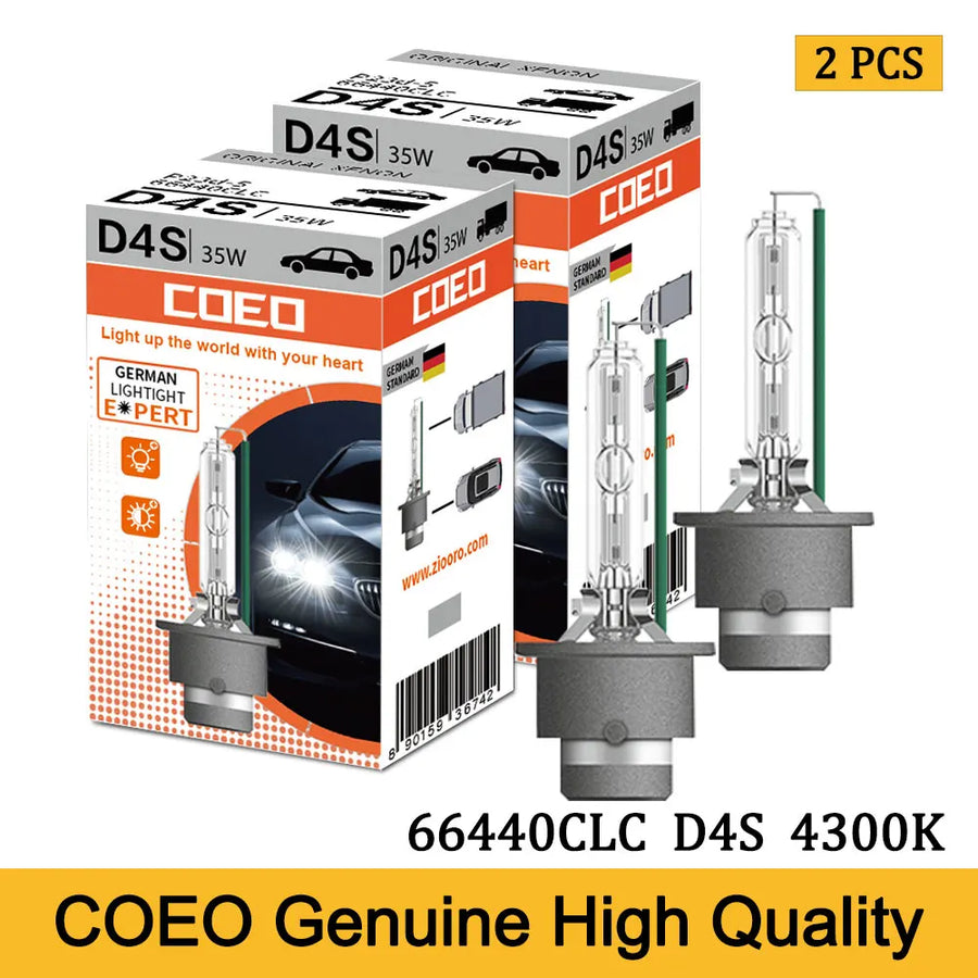 2-Piece D1S/D2S/D3S/D4S HID Xenon Headlight Bulb – 4200K