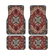 Bohemian-Style Universal Car Floor Mats – 4-Piece Set