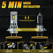 2-Piece H7 LED Headlight Bulb – 6500K