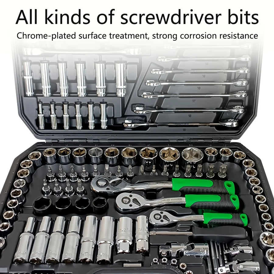 46/150-Piece Automotive Socket and Hand Tool Set