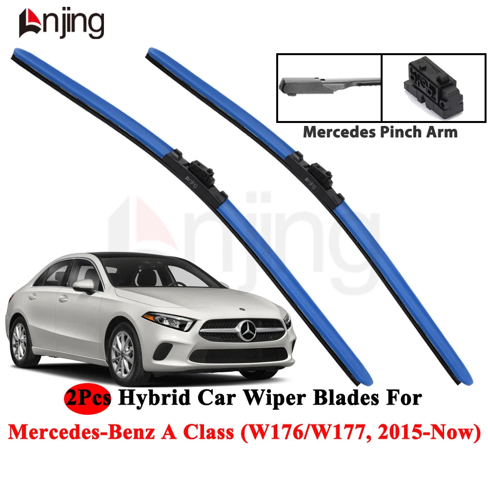 Front Windshield Wiper Blade Set for Mercedes-Benz A Class Model -Present and Newer 2015