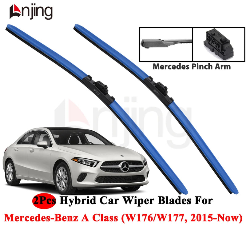Front Windshield Wiper Blade Set for Mercedes-Benz A Class Model -Present and Newer 2015