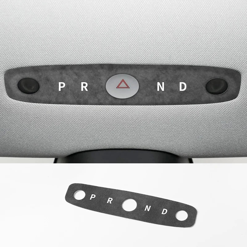 Alcantara-Look Front Reading Light Panel Trim for Tesla Model 3/Y