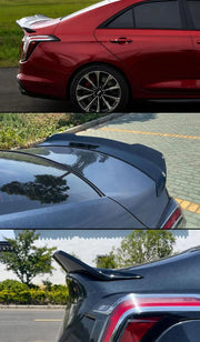 Gloss-Black Duckbill Trunk Spoiler for Cadillac CT4 2020–2025