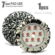 Wool Polishing Pad, 7-Inch Backing & 9-Inch Face