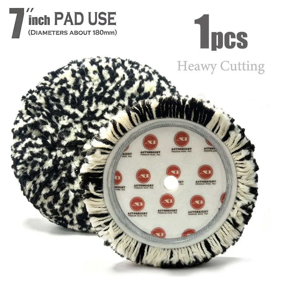 Wool Polishing Pad, 7-Inch Backing & 9-Inch Face