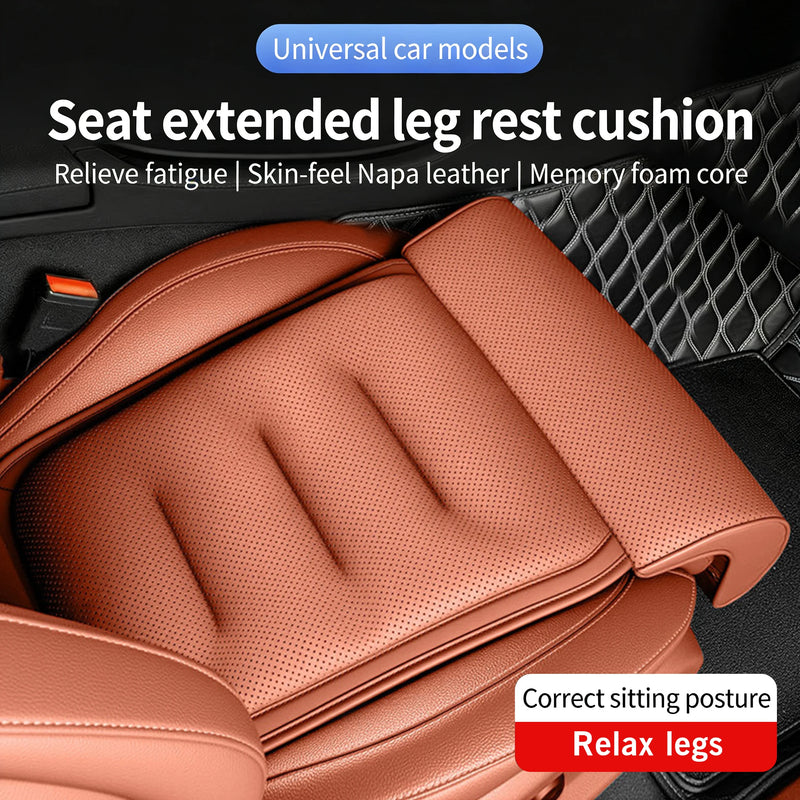 Car Seat Cushion with Extended Leg Support