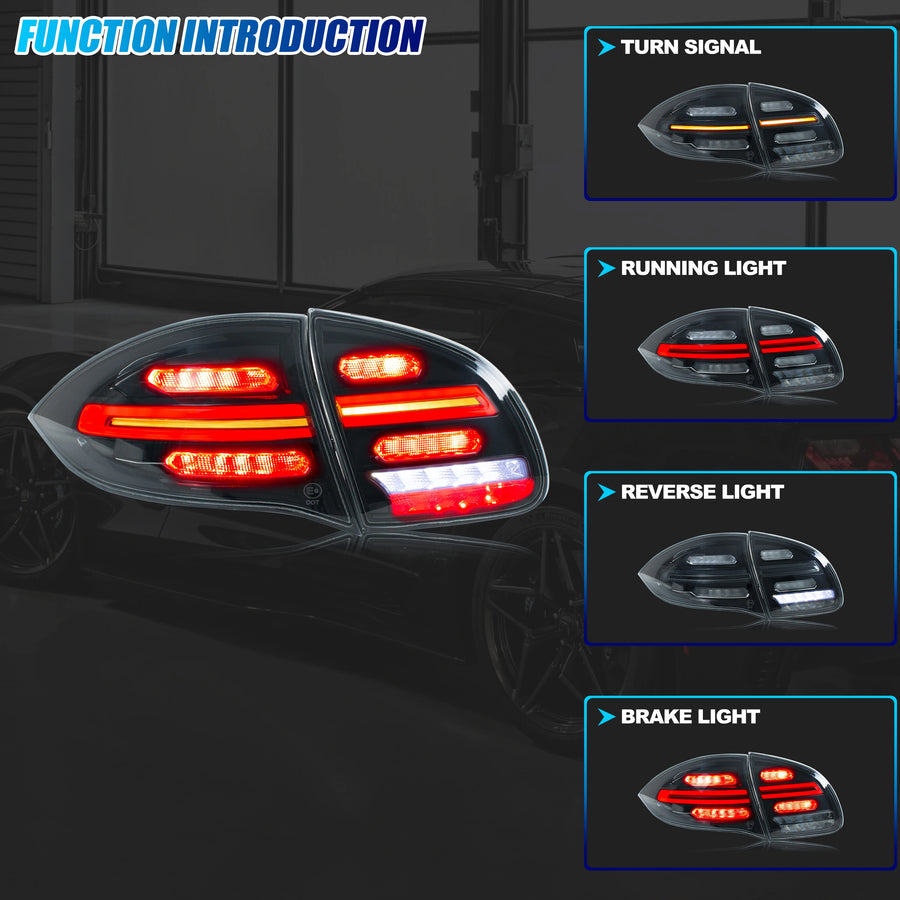 Porsche Cayenne 958/92A Sequential LED Tail Light Pair – 2011–2014