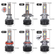 2-Piece H1/H4/H7/H11/9005/9006 LED Headlight Bulb – 4300K, CANBUS