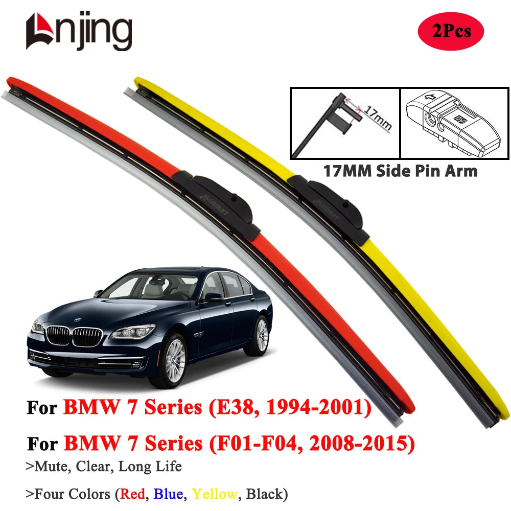 Windshield Wiper Blade Set for BMW 7 Series 730D 730i 740D 740 750i 760i 1994-2015