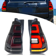 Toyota 4Runner 4th-Gen Sequential LED Tail Light Pair – 2003–2009 Black