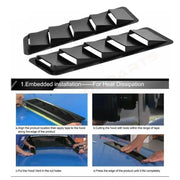 Universal Hood Vent Scoop Covers – Pair