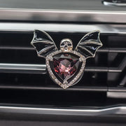 1pc Car Vent Clip Bat Skull Shape Rhinestone Decor Car Air Vent Clip Car Air Freshener