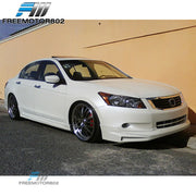 For 08-10 HONDA ACCORD Sedan MUG Style PU Black Front Bumper Lip Spoiler