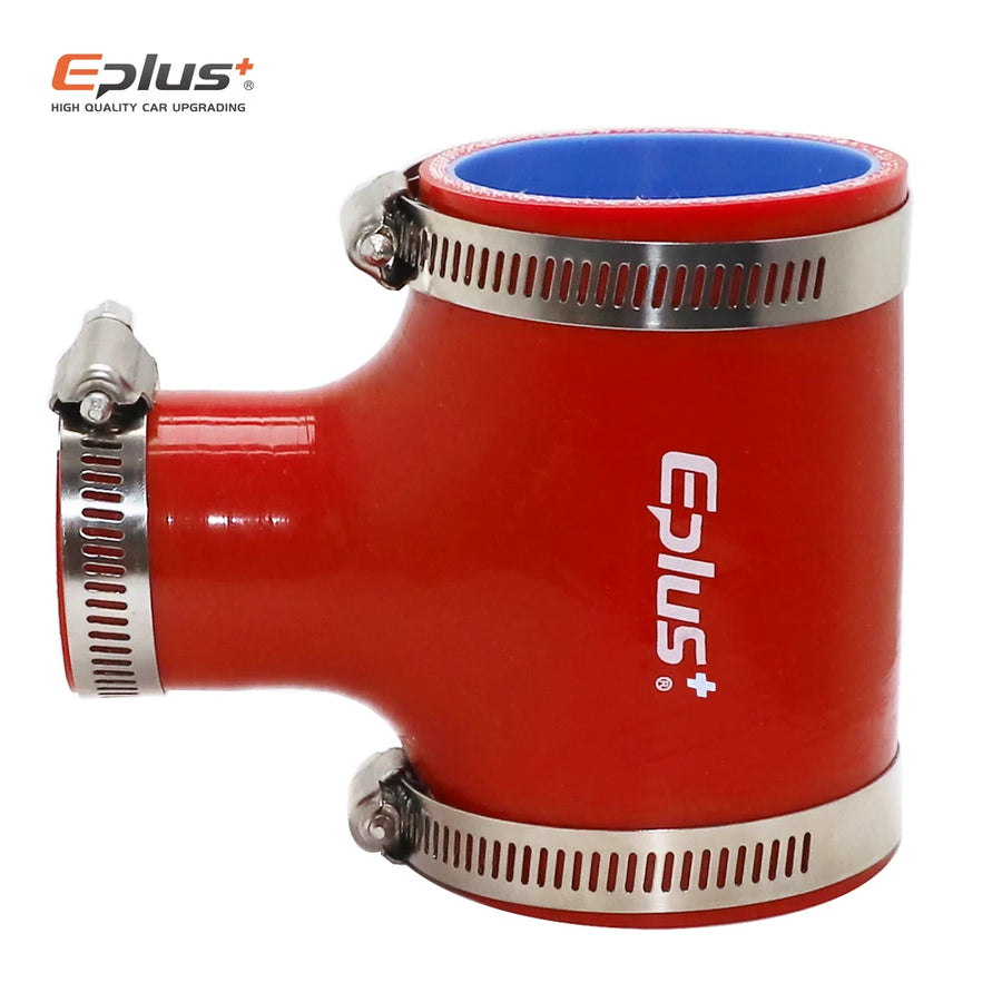 Universal T-Shaped 3-Way Silicone Hose Coupler, 45-76mm