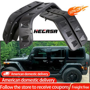 Pocket Rivet-Style Fender Flare Set with LEDs for 2007–2018 Jeep Wrangler JK