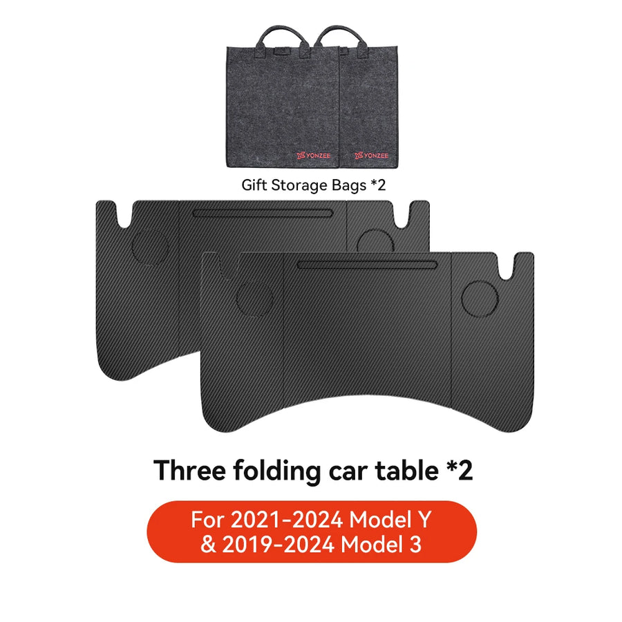 Steering Wheel Laptop and Food Tray for Tesla Model 3, Y, S and X 2018-2025