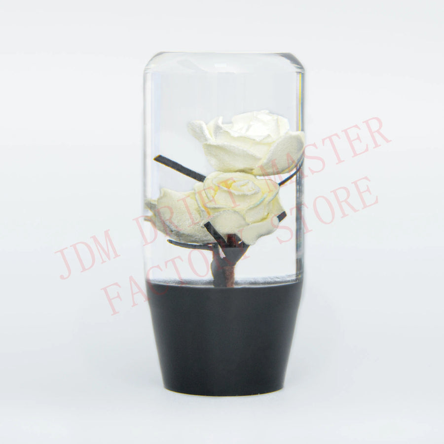 10cm Acrylic Flower Manual Gear Shift Knob
