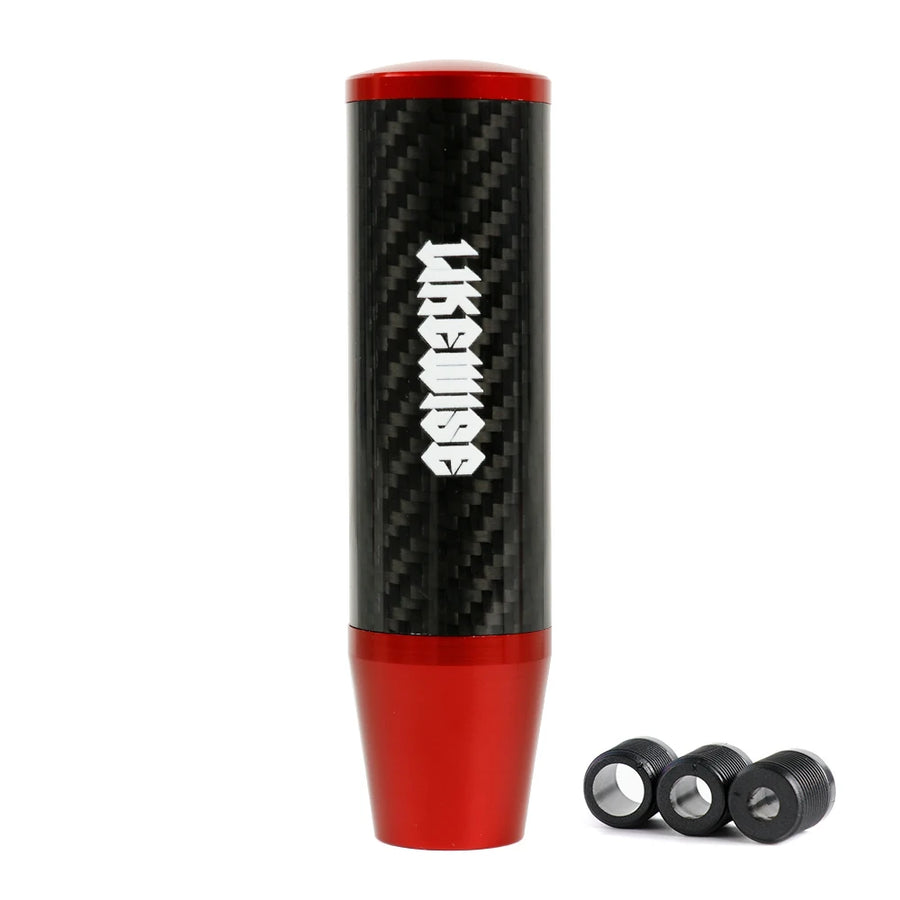 Likewise-Style 130 mm Carbon-Fiber-Look Aluminum Shift Knob