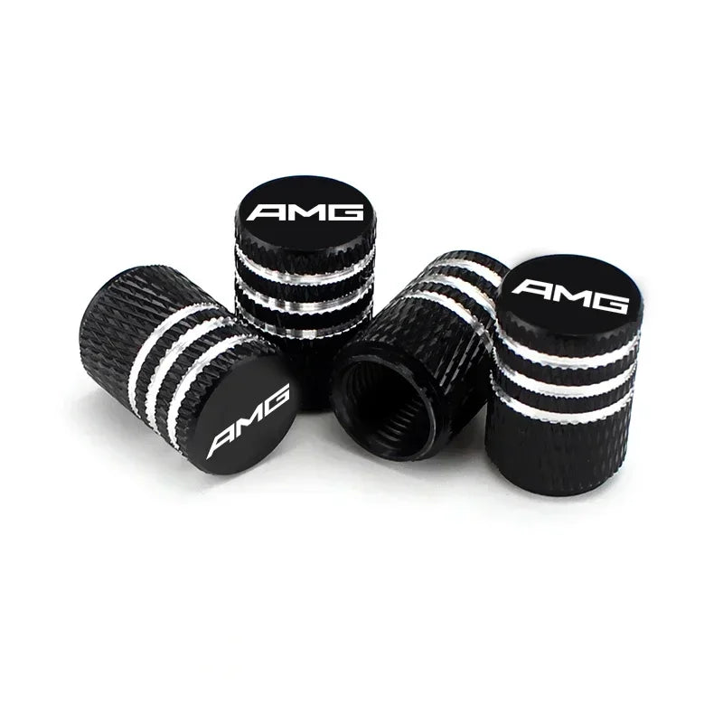 Mercedes-Benz/AMG-Style Aluminum Tire Valve Caps