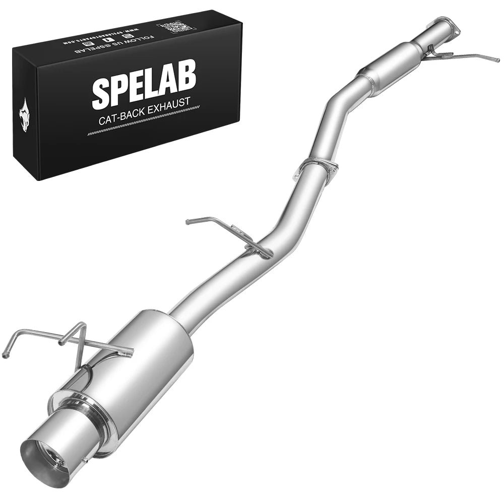 Nissan 240SX S13 2.4L Stainless Cat-Back Exhaust – 4-Inch Tip, 1989–1994