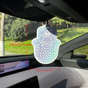Boho Gradient Hamsa Hand Evil Eye Hanging Car Air Freshener