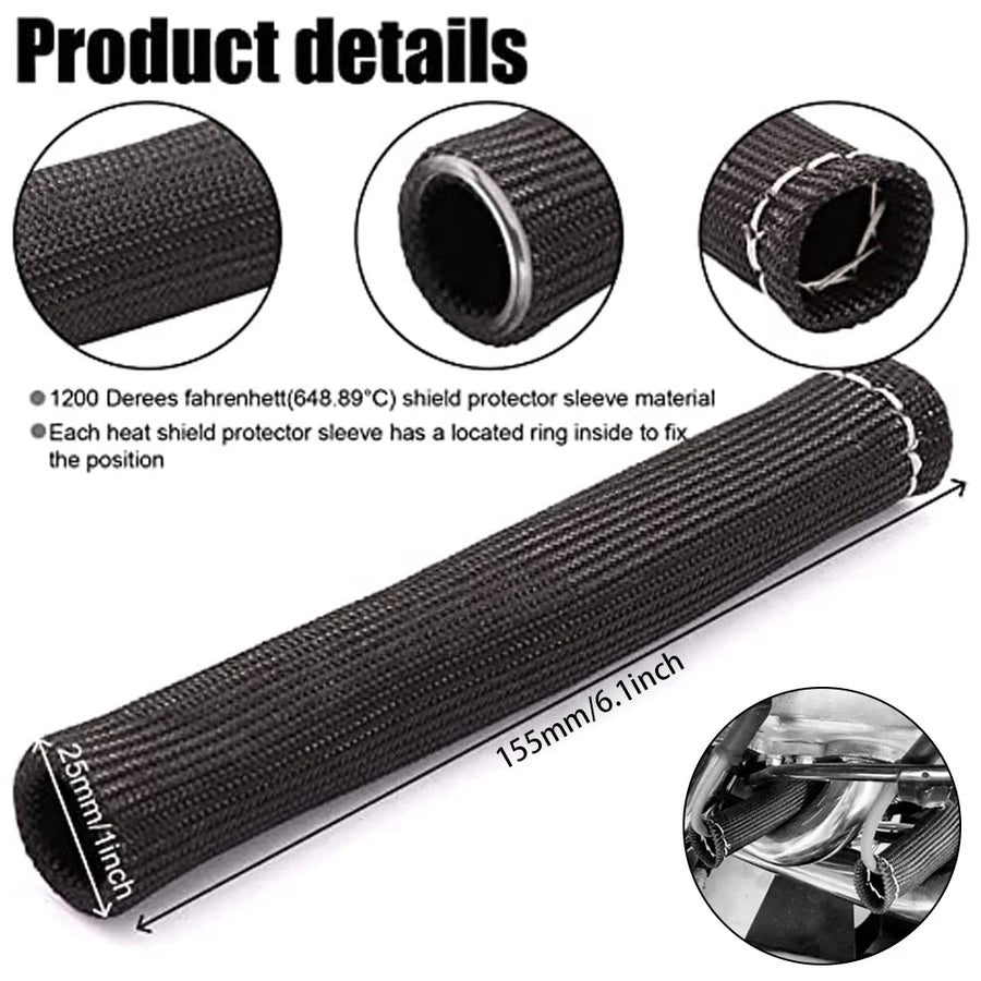 Titanium-Fiber Spark Plug Wire Heat Shield Boot – 1 Piece