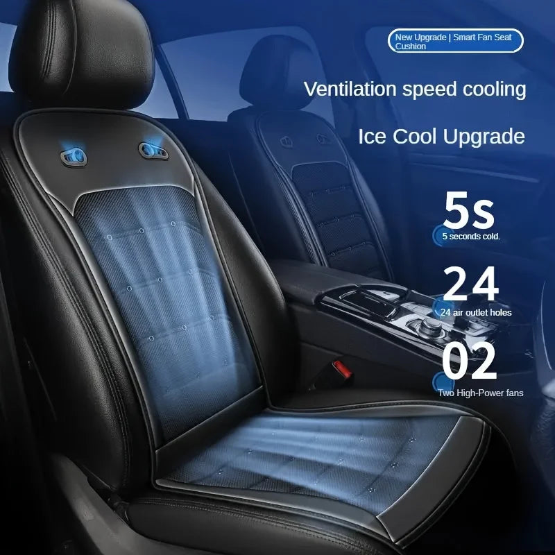 Universal 12V/24V Ventilated Cooling Car Seat Cushion