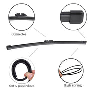 Front & Rear Windshield Wiper Blade Set for Volvo XC90 MK2 Not Fit 2016-2019