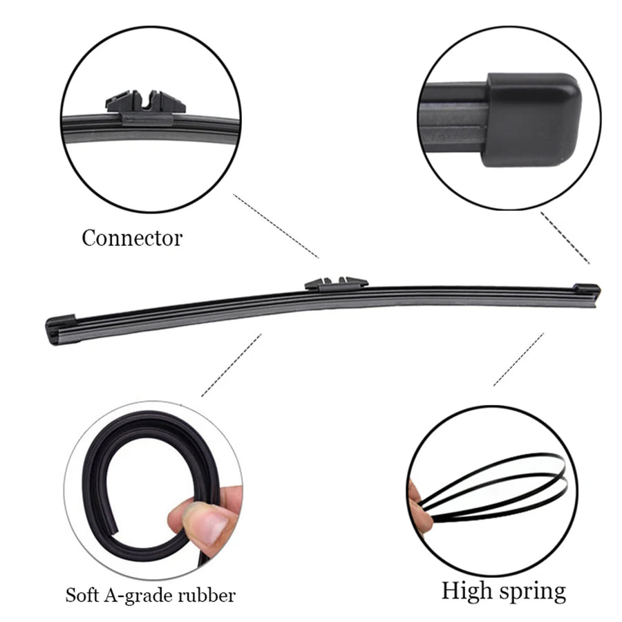 Front & Rear Windshield Wiper Blade Set for Volvo XC90 MK2 Not Fit 2016-2019