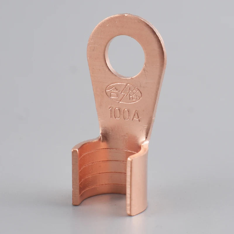 Copper Battery Cable Ring Lug Terminals - 10 or 50 Pieces
