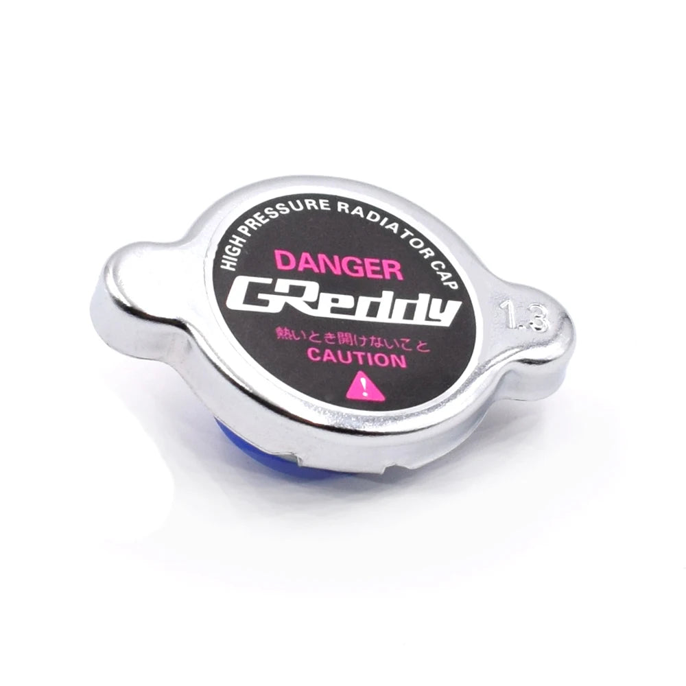 GReddy-Style 1.3 kg/cm² Silver High-Pressure Radiator Cap