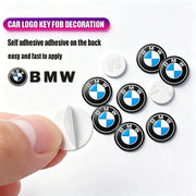 Round Car Key Emblem Badge Stickers for BMW – 2, 5 or 10 Pieces