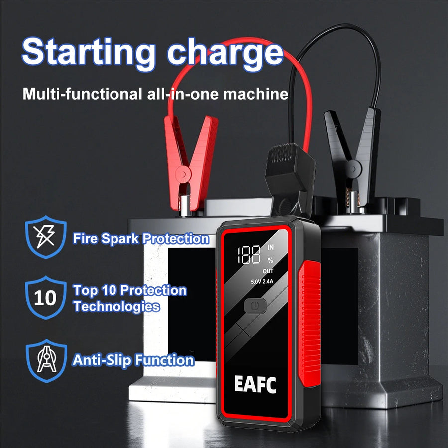 600A-2000A 12V Portable Car Jump Starter and Power Bank