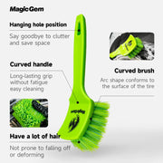 Stiff-Bristle Tire Scrub Brush