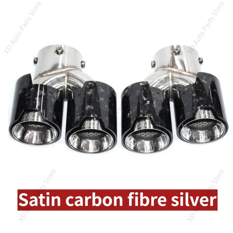 Y-Shaped Dual-Outlet Exhaust Muffler for BMW M240i/M340i/M440i
