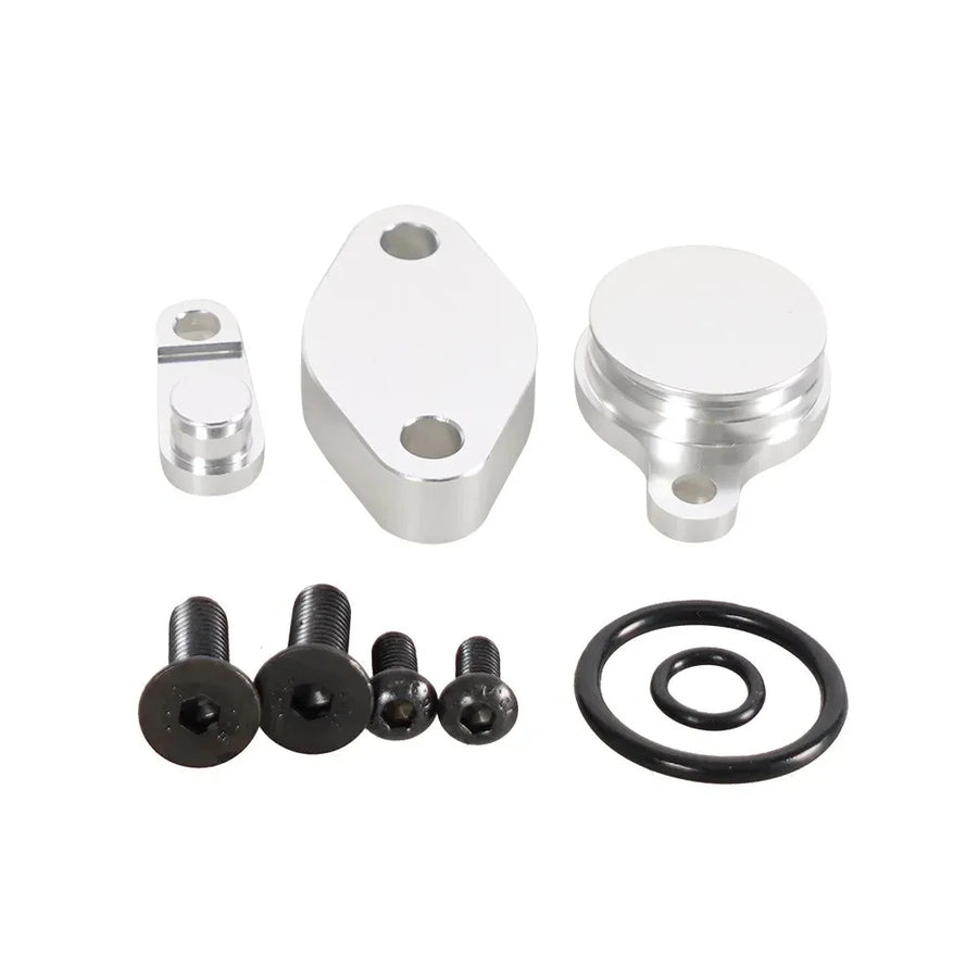 For LS Engine EVAG EGR Block Off Plates Kit Intake Exhaust Manifold Baffle Aluminum Valves Gasket Set New