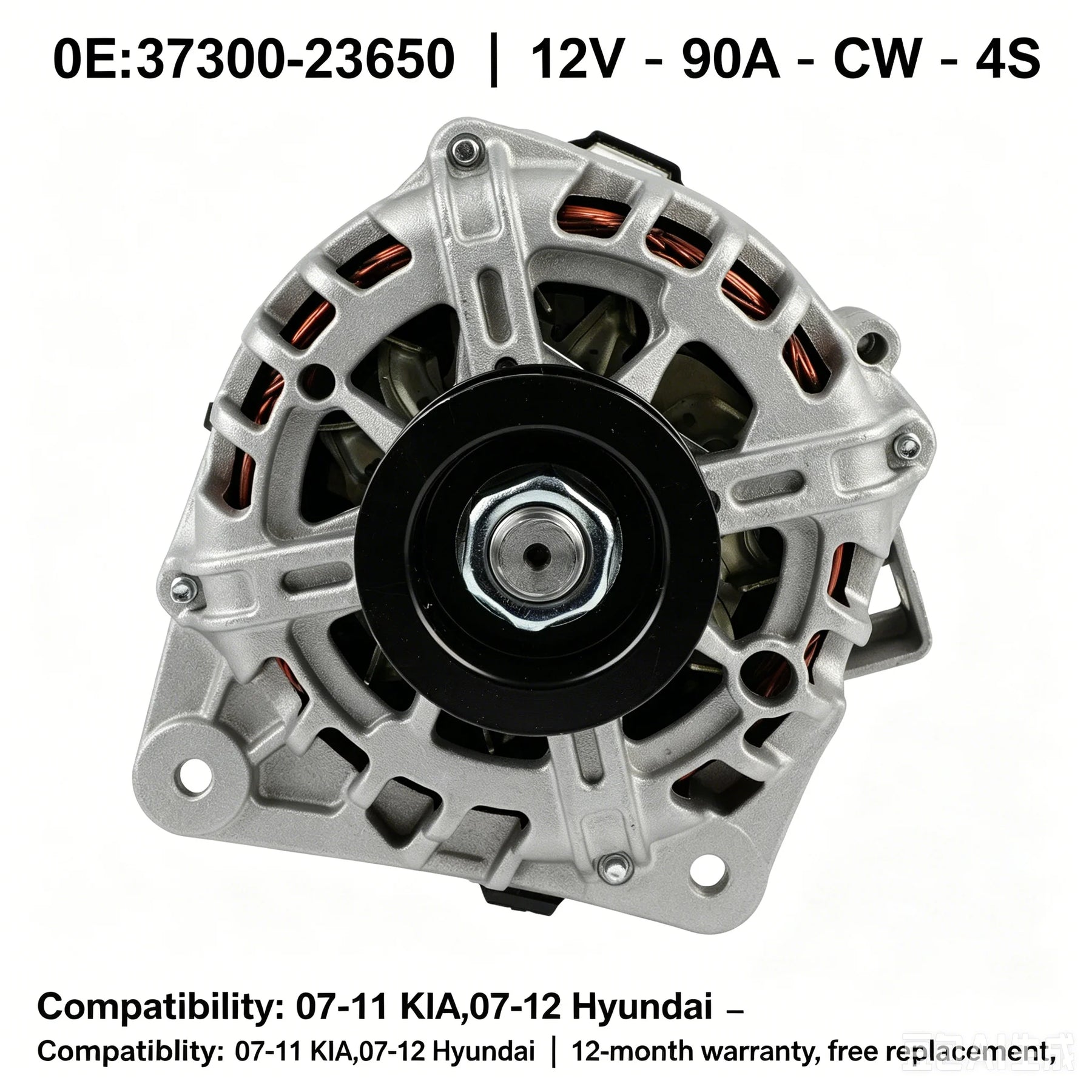90A Alternator for Hyundai Elantra 2.0L 2007-2012