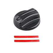 Carbon Fiber Fuel Door Cap Cover Trim for BMW