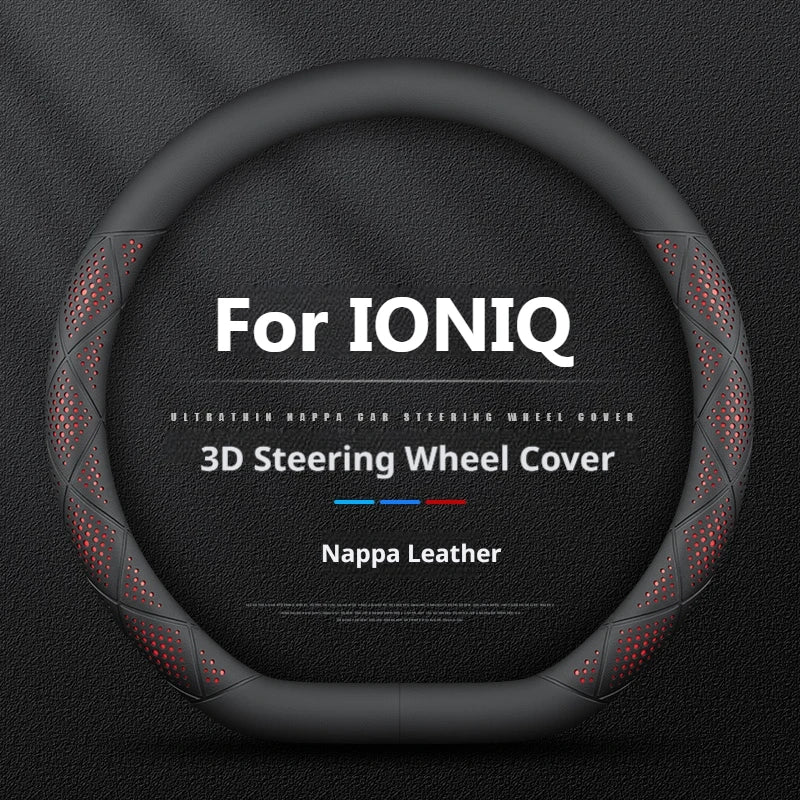 Microfiber 38CM Steering Wheel Cover for Hyundai IONIQ 5 5 N 6 6 N 9 Electric Sporty